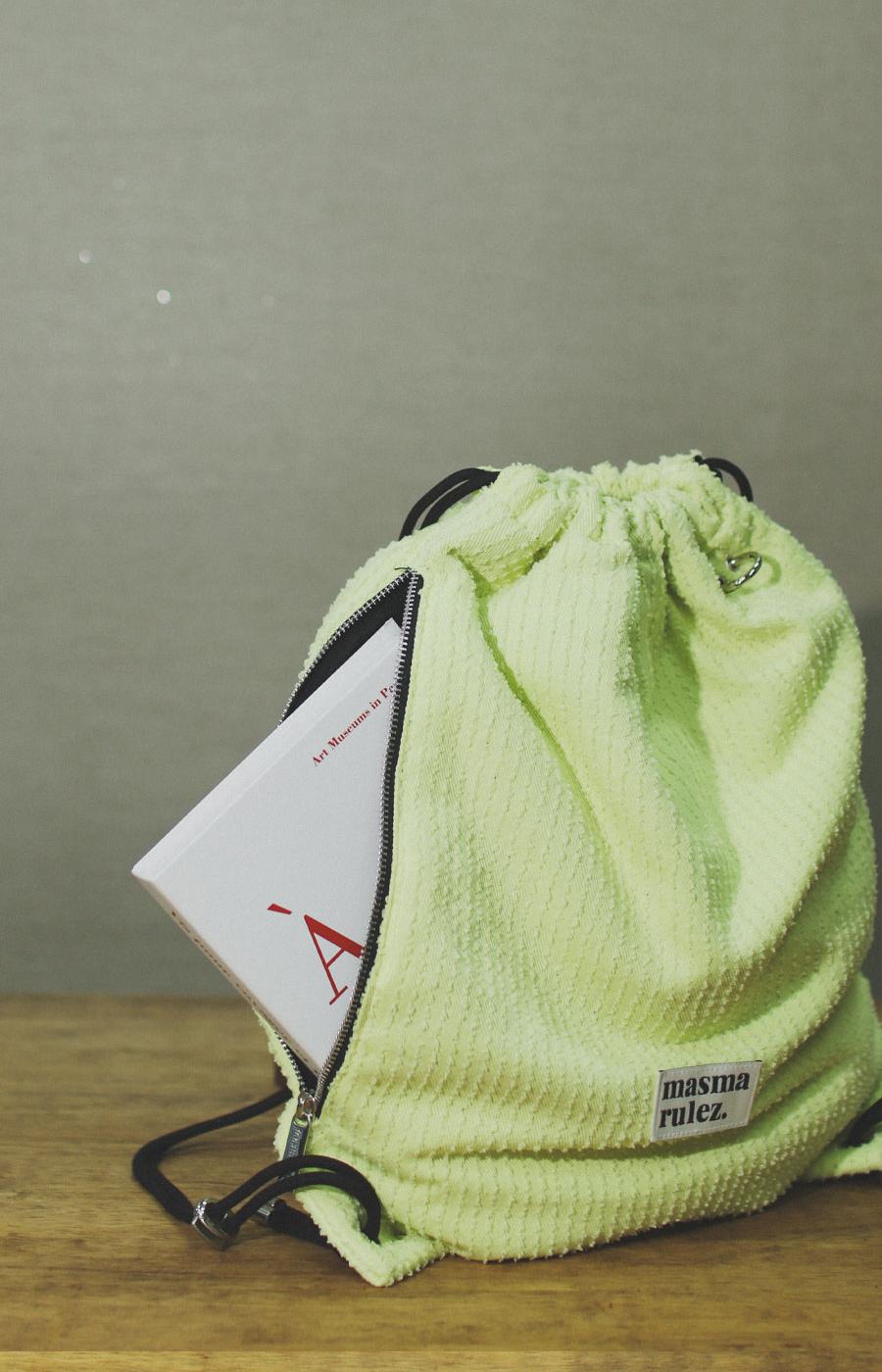 Masmarulez Gym Sack backpack string Bag _Tear lemon