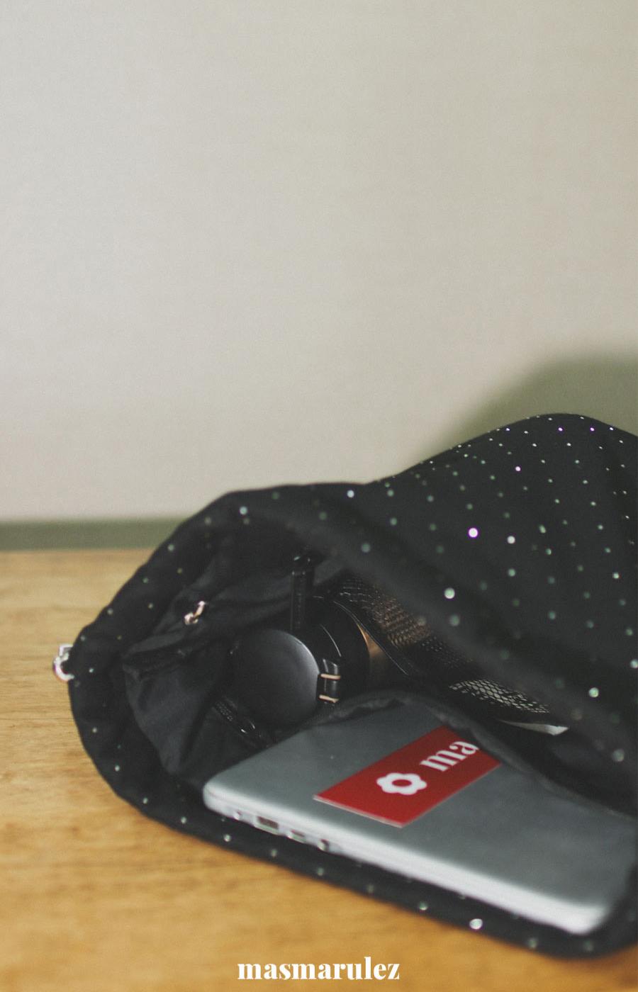トートバッグ masmarulez Gym sack string bag Twilight black 5011172165 Designer fashion, Seoul-fully created | W Concept