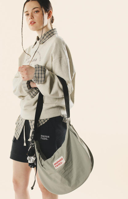 [Masmarulez] Halfmoon cross bag _ Gray