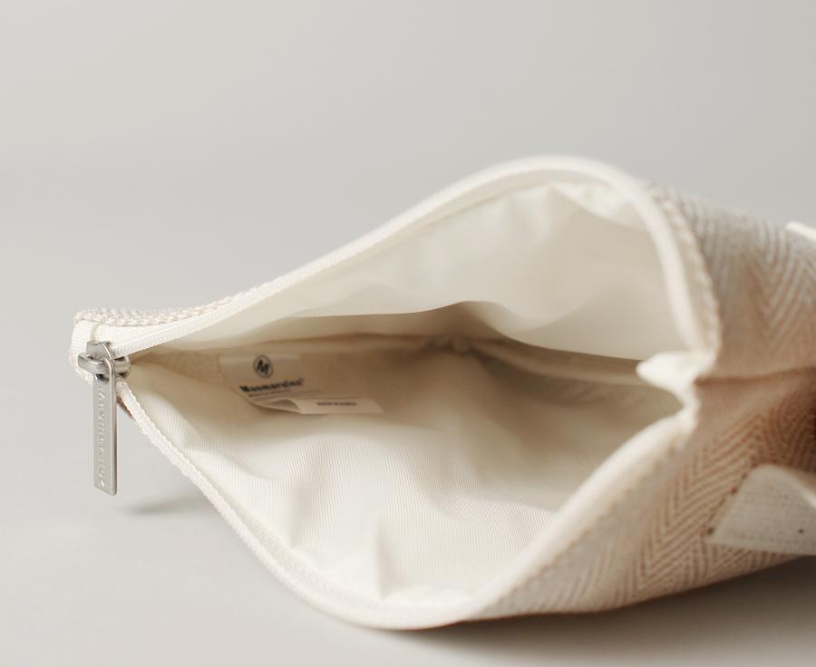 [Masmarulez] Herring bone Strap pouch _ Beige