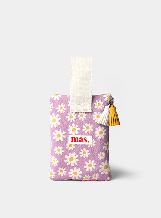 [Masmarulez] Knit daisy Strap pouch _ Purple