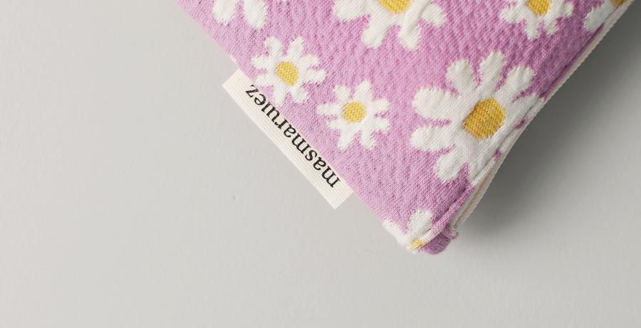 [Masmarulez] Knit daisy Strap pouch _ Purple