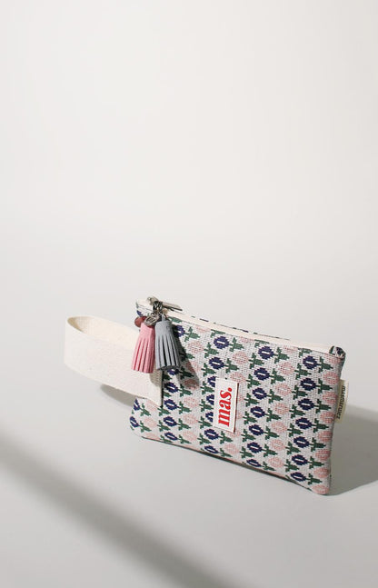 [Masmarulez] Knit tulip Strap pouch _ Navy