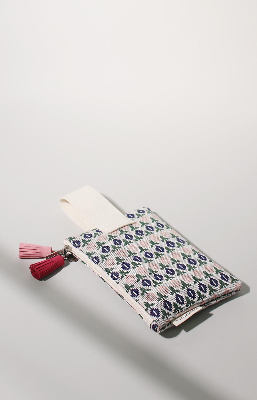 [Masmarulez] Knit tulip Strap pouch _ Navy