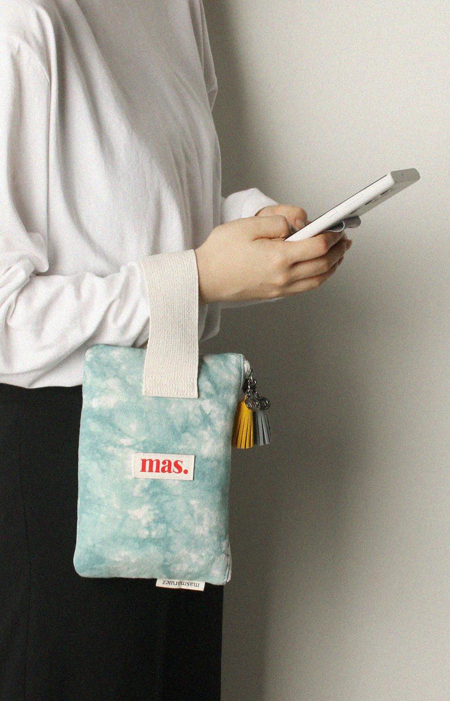 [Masmarulez] Korean Strap Pouch Bag _ Marble Mint