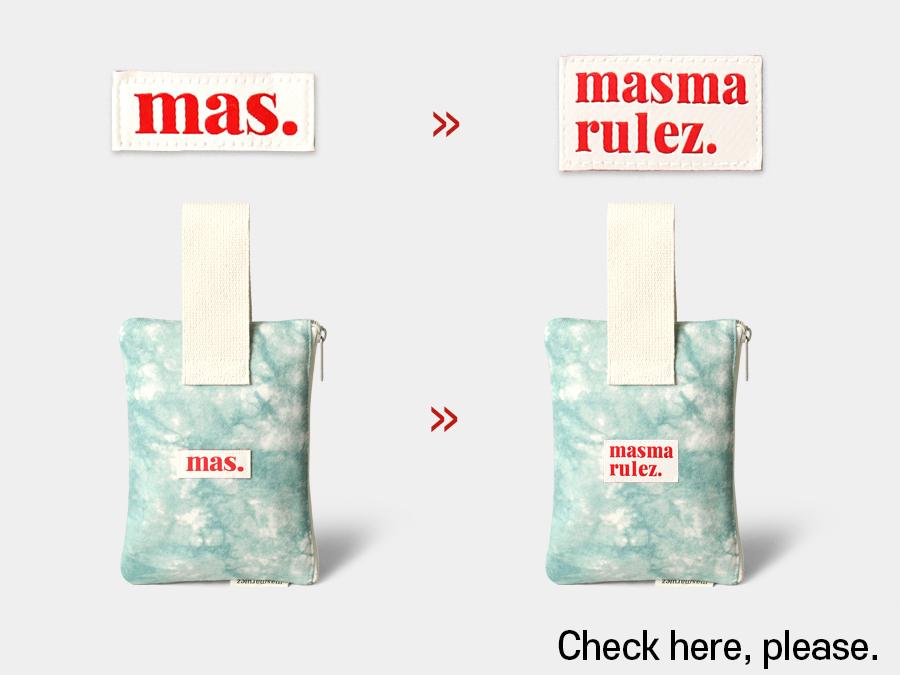 [Masmarulez] Korean Strap Pouch Bag _ Marble Mint