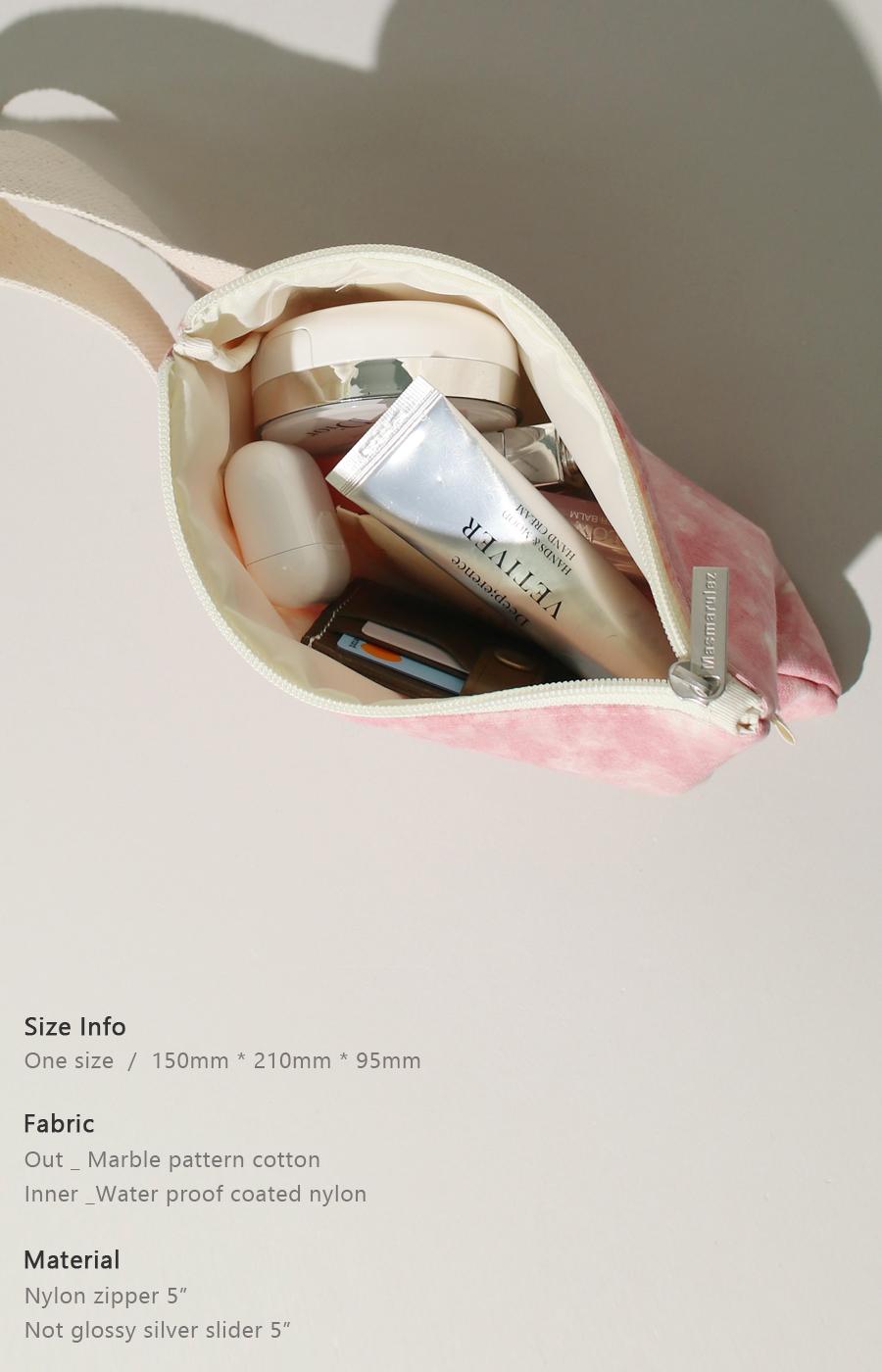 [Masmarulez] Korean Strap Pouch Bag _ Marble Pink