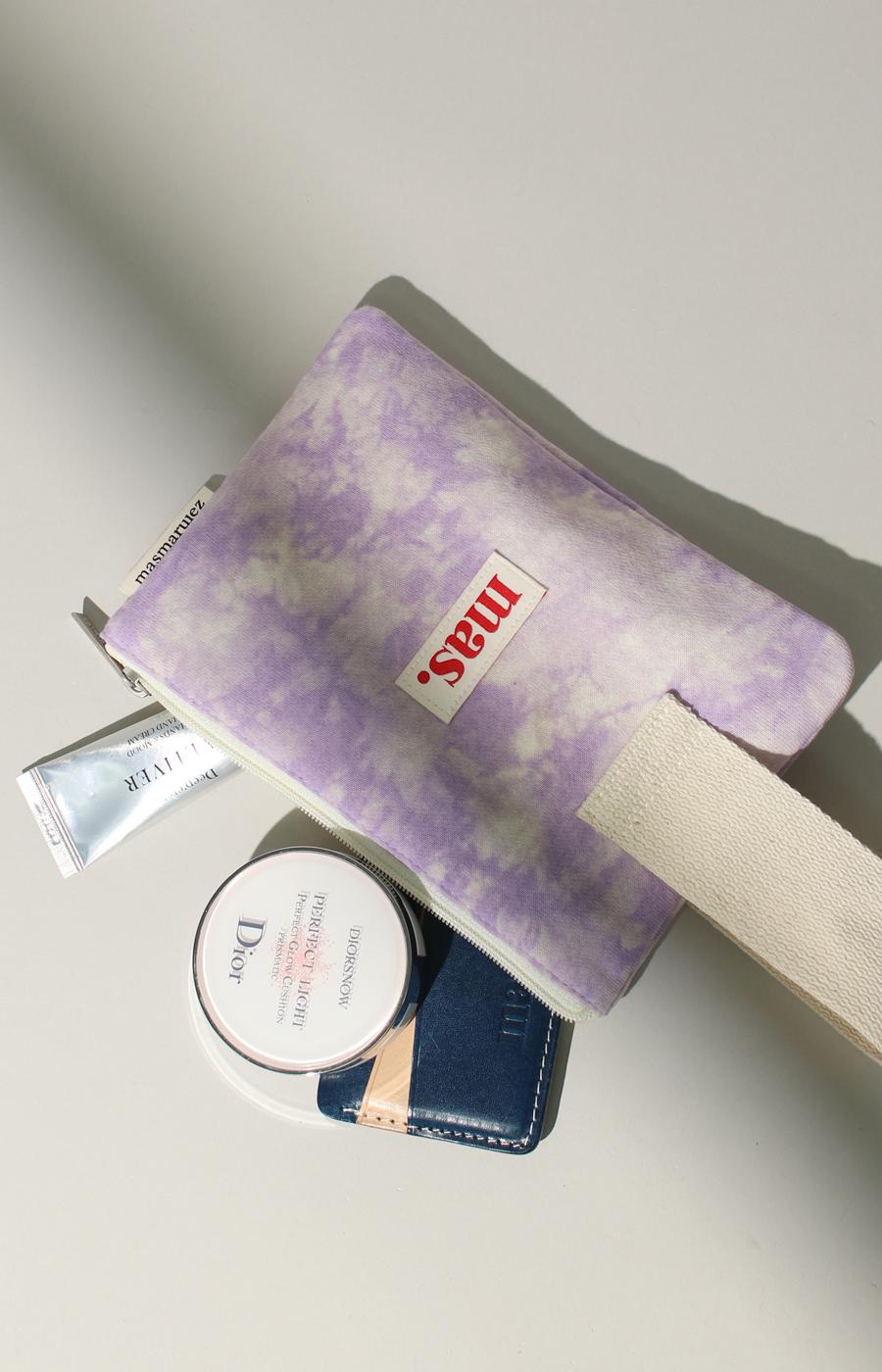 [Masmarulez] Korean Strap Pouch Bag _ Marble Purple