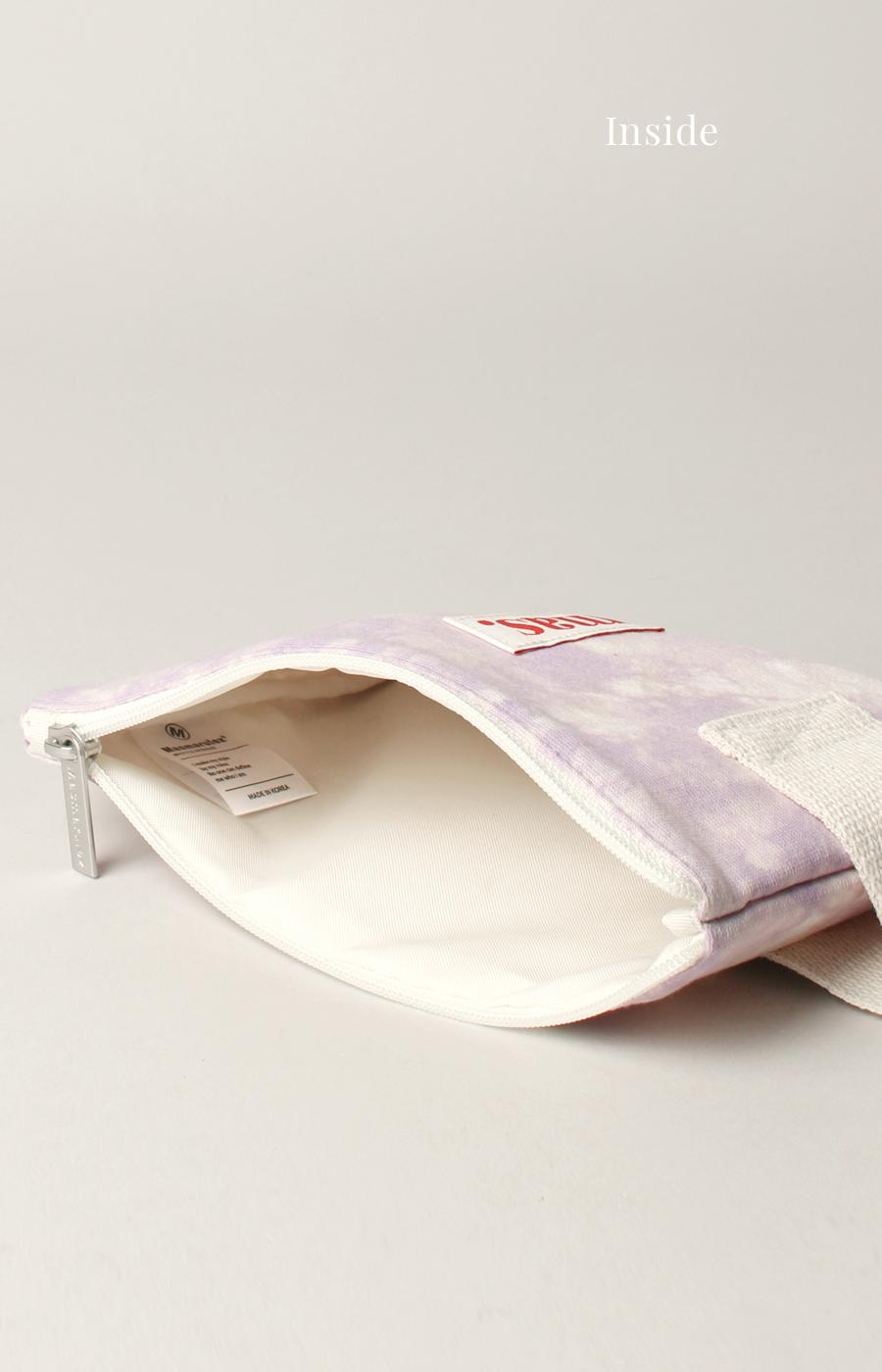 [Masmarulez] Korean Strap Pouch Bag _ Marble Purple