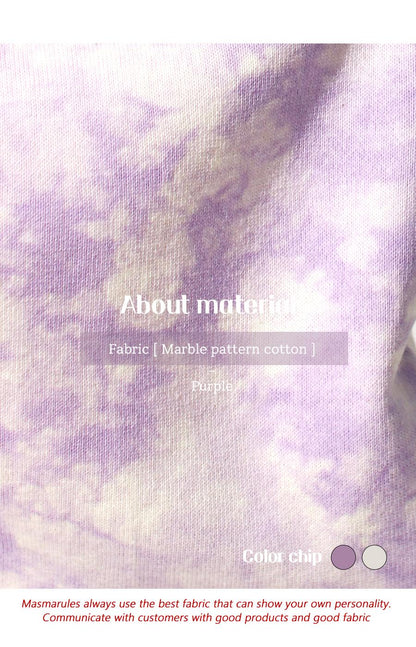 [Masmarulez] Korean Strap Pouch Bag _ Marble Purple