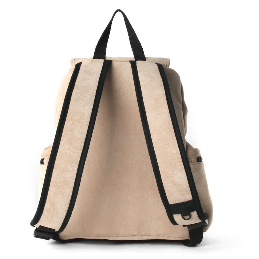 [Masmarulez] Suede flap backpack _ Mini beige