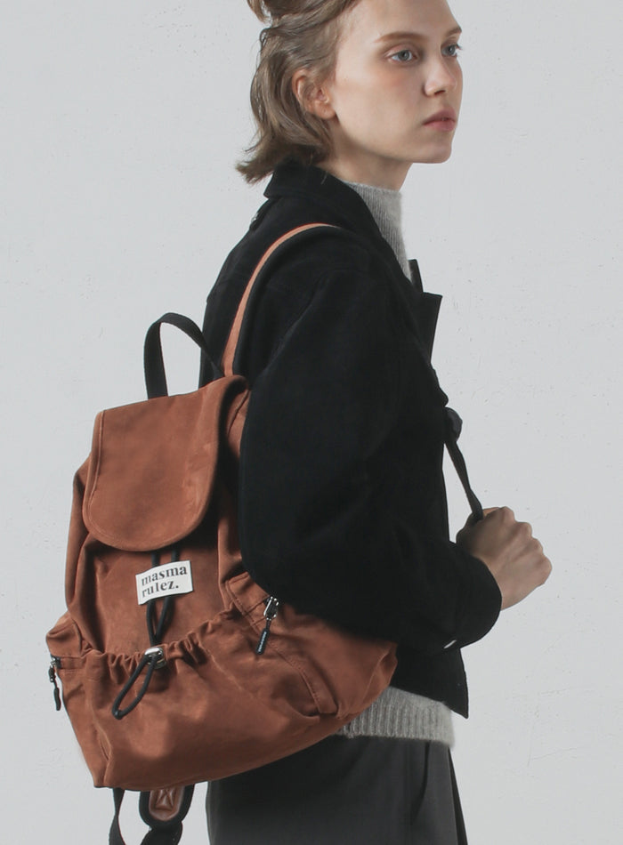 ◆masmarulez◆ Mini suede flap backpack brown 5012584949 Masmarulez] Suede flap backpack _ Mini Brown – Nyfashioncity