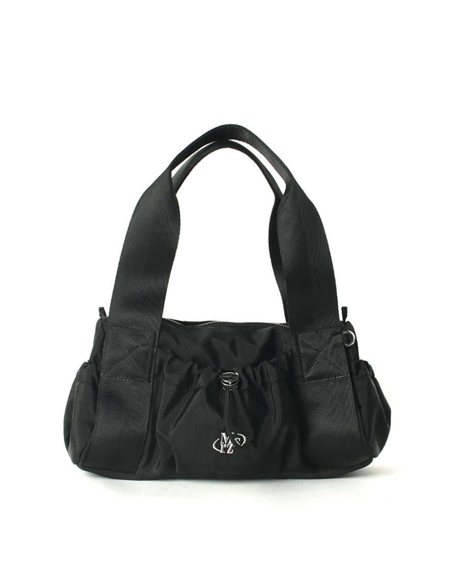 [Masmarulez] Mini Glossy shoulder duffel bag Water proof _ Mini Black