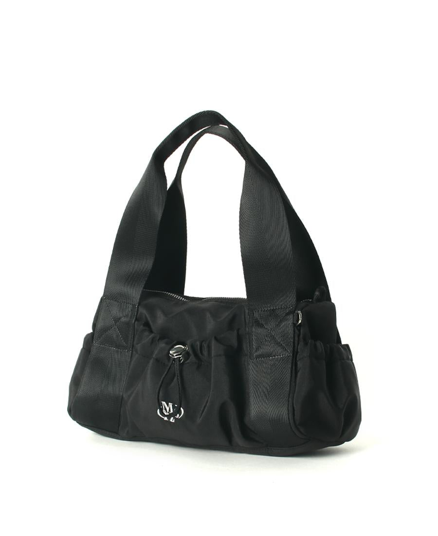 [Masmarulez] Mini Glossy shoulder duffel bag Water proof _ Mini Black