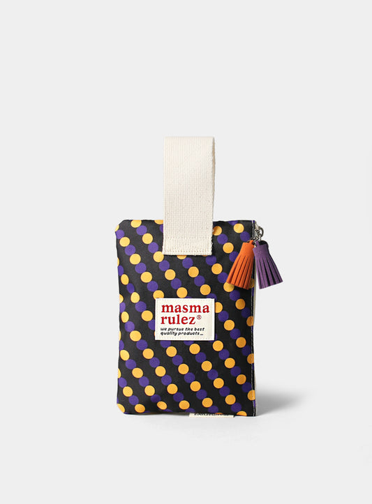 [Masmarulez] Mix dot Strap pouch_Orange Purple