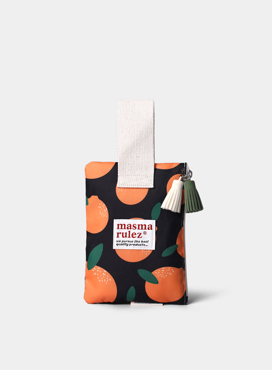 [Masmarulez] Orange pattern Strap pouch