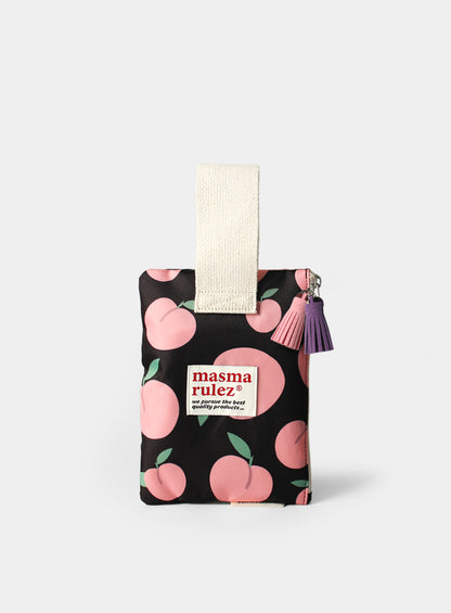 [Masmarulez] Peach pattern Strap pouch