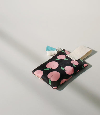 [Masmarulez] Peach pattern Strap pouch