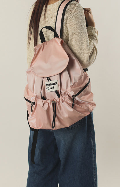 [Masmarulez] String flap backpack _ Pink