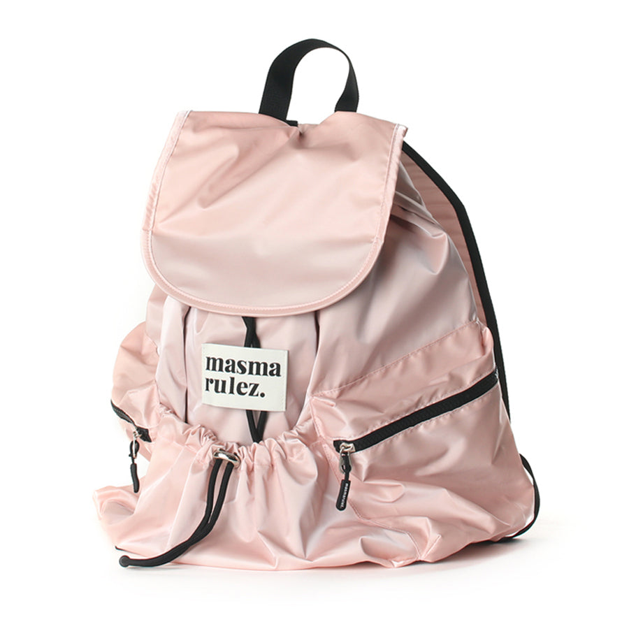 [Masmarulez] String flap backpack _ Pink