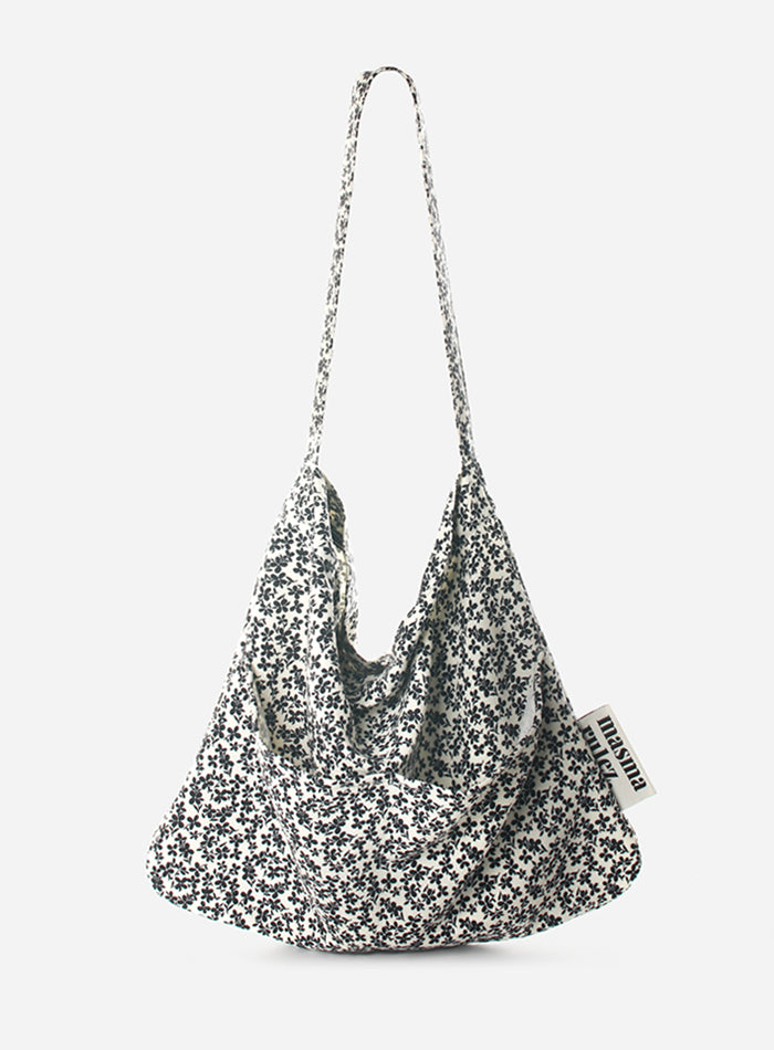 [Masmarulez] Ravvit eco shoulder bag _Black flower