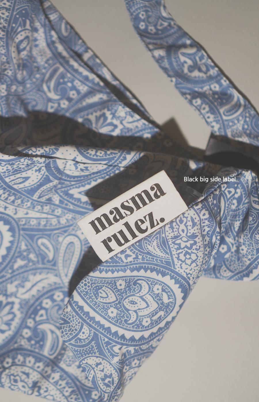 Masmarulez Rabbit Eco Bag Musinsa Edition _ Paisley blue