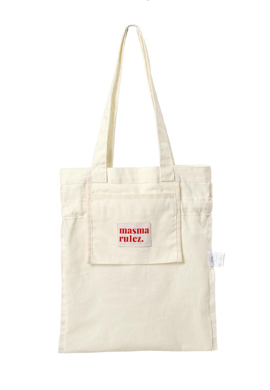 Masmarulez Ribbon Eco Bag Musinsa Edition _ Cream