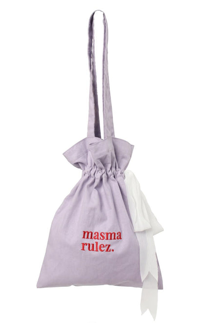 [Masmarulez] Ribbon eco bag _Purple