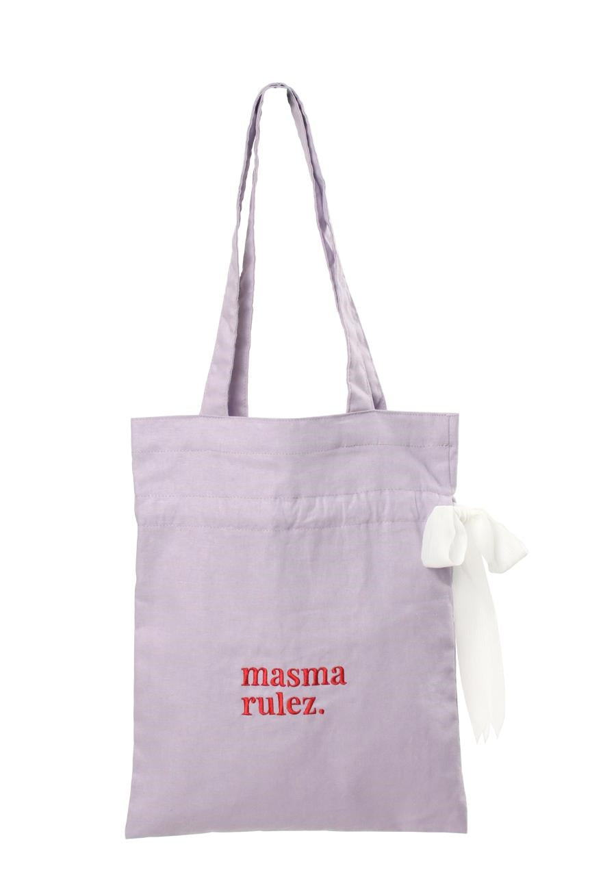 [Masmarulez] Ribbon eco bag _Purple