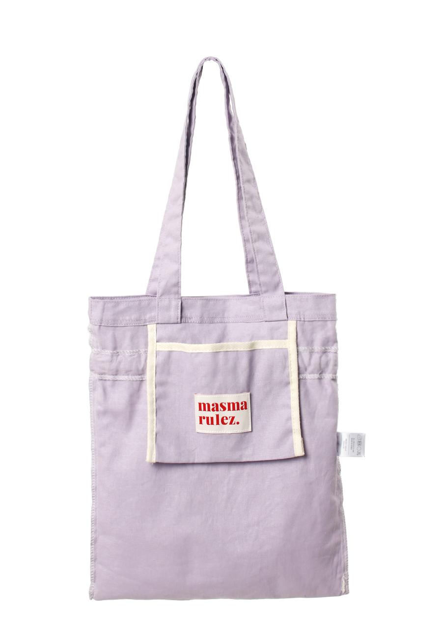 [Masmarulez] Ribbon eco bag _Purple