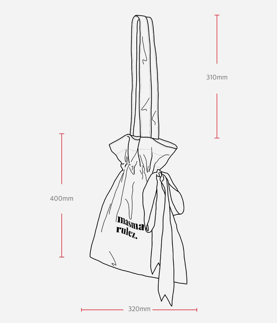 [Masmarulez] Ribbon eco bag _Pink