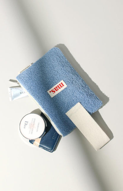 [Masmarulez] Roygh terry Strap pouch _Blue