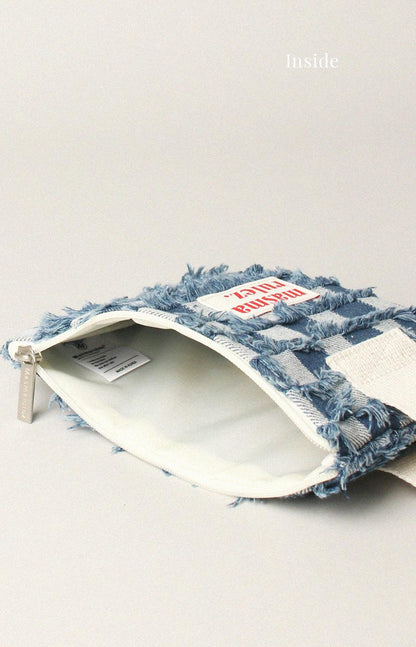 [Masmarulez] Roygh denim Strap pouch