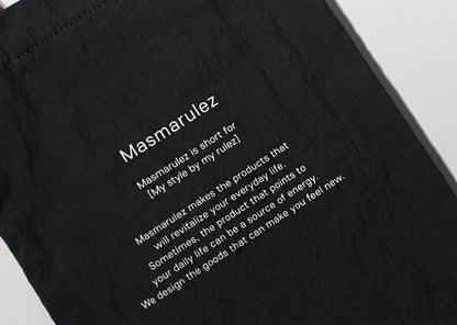 [Masmarulez] Shirring eco bag  Water proof_Black