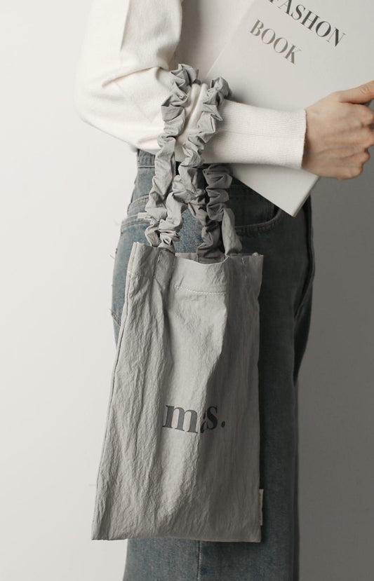 [Masmarulez] Shirring eco bag  Water proof_Gray