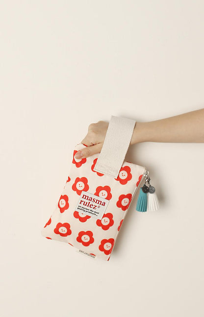 [Masmarulez] Smile flower pattern Strap pouch