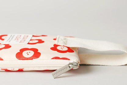 [Masmarulez] Smile flower pattern Strap pouch