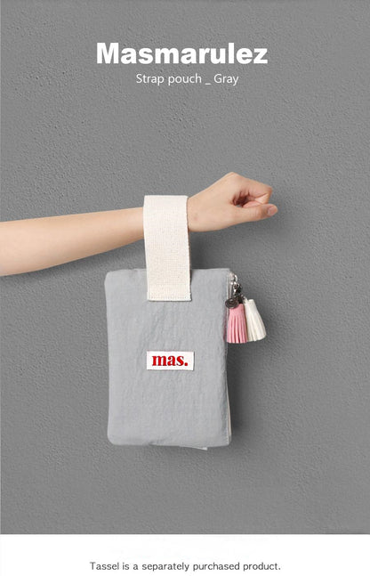 [Masmarulez] Korean Strap Pouch Bag _ Solid Gray