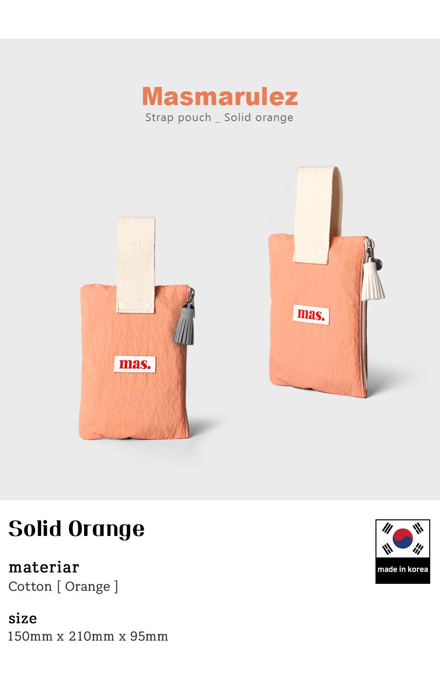 [Masmarulez] Solid Strap pouch _ Orange