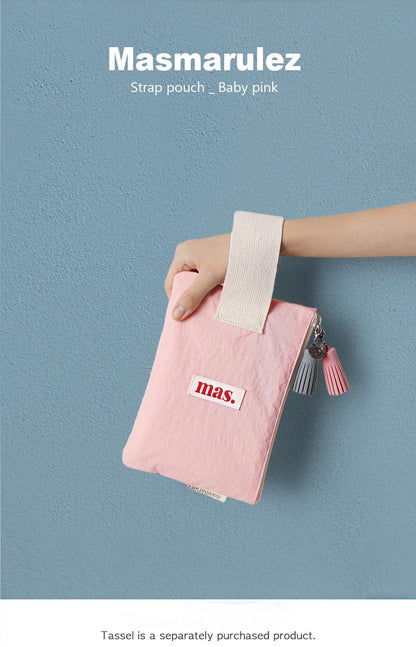 [Masmarulez] Korean Strap Pouch Bag _ Solid Pink