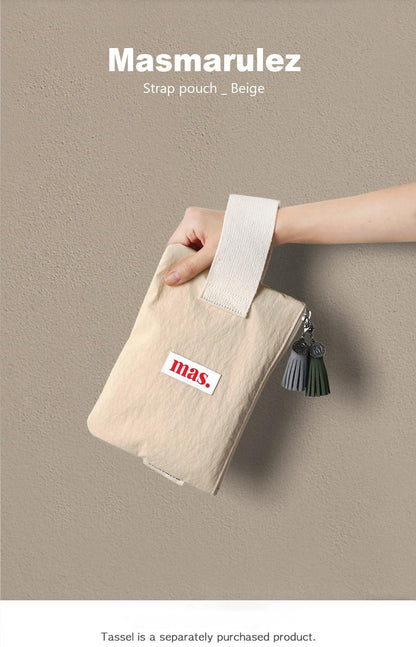 [Masmarulez] Korean Strap Pouch Bag _ Solid Beige