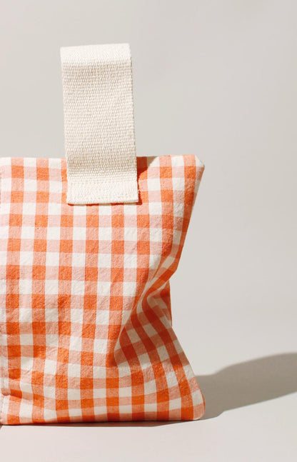 [Masmarulez] Spring Check Strap pouch _Orange