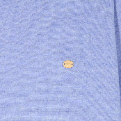 Basic Crew Neck Knit [Sky Blue]