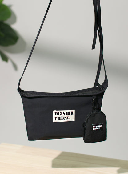 [Masmarulez] Travel sacoche cross bag _ Black