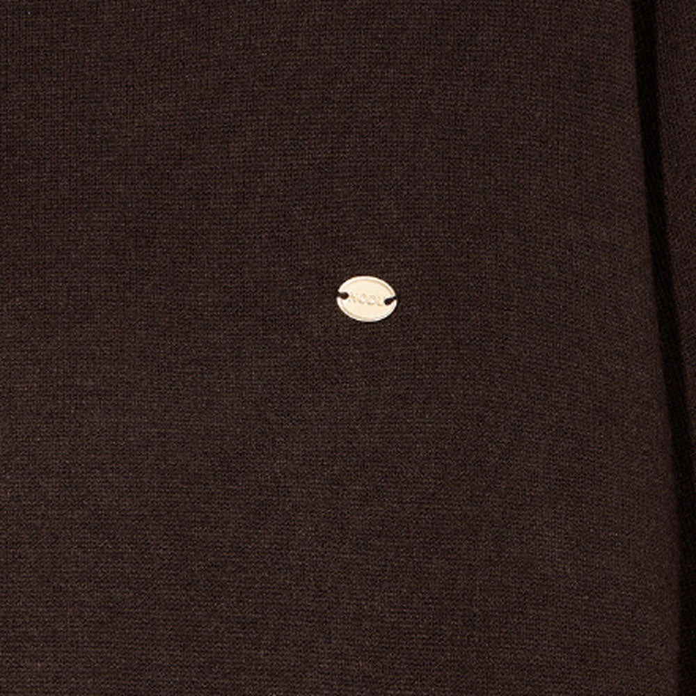 Basic Crew Neck Knit [Brown]