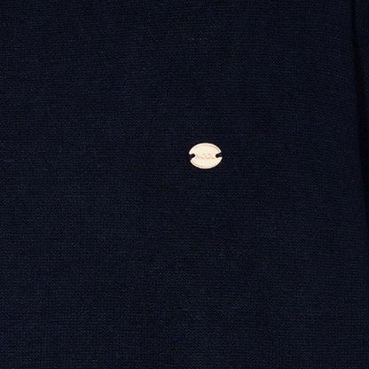 Basic Crew Neck Knit [Navy]