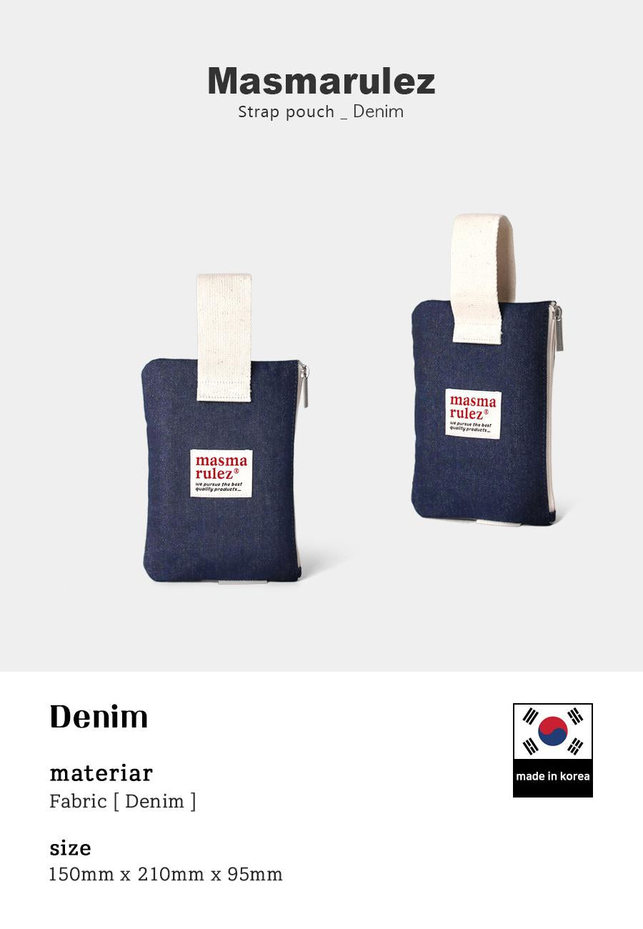 [Masmarulez]  Strap pouch _ Denim