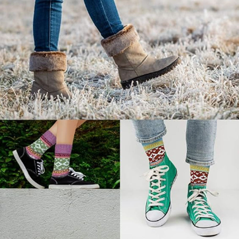 Women Socks Winter - Gifts for Women - Warm Thick Soft Wool Cozy Crew Socks Christmas Stocking Stuffers Gifts for Women