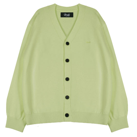 Soft V-Neck Cardigan Green