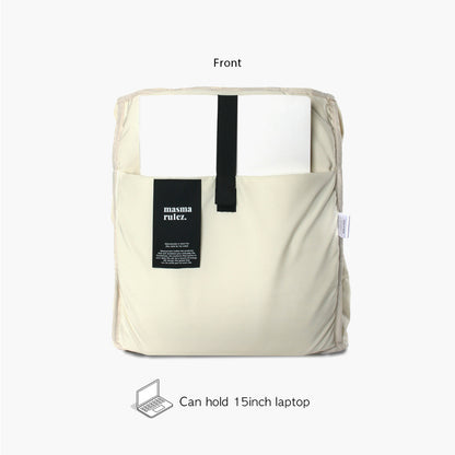 [Masmarulez] String flap backpack _ Ivory